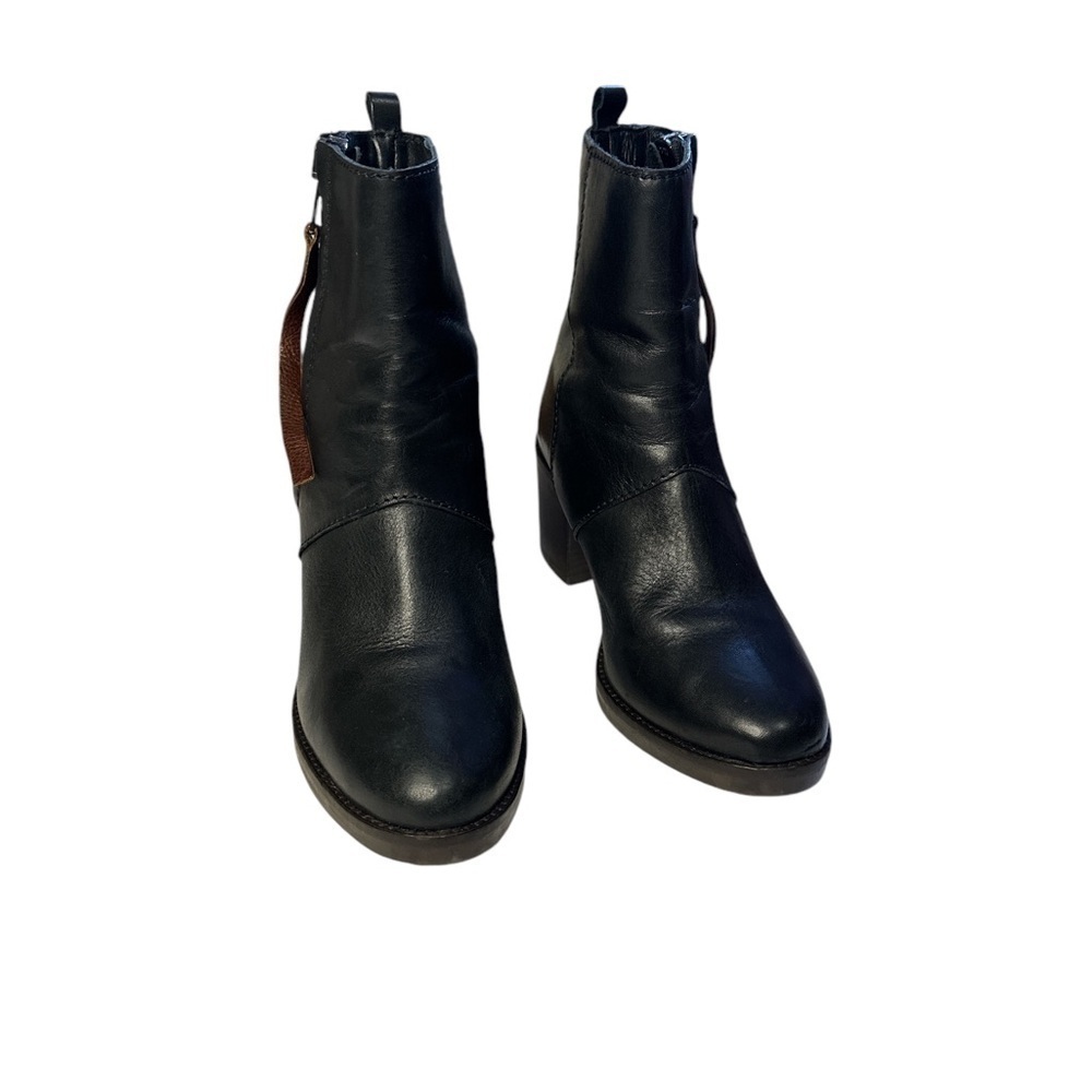 Fabianelli Ankle Boots Size Zipper Closure Black Leather Women’s Size 39